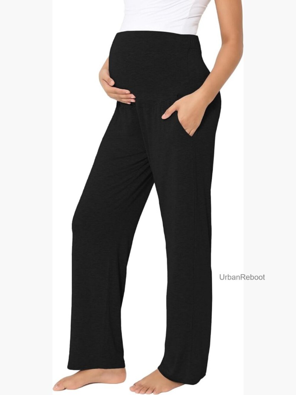 Maternity Pajama Pants Viscose Bamboo Pregnancy Lounge Pants Soft Comfy Loose